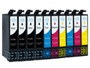 10x XL atrament pre EPSON T1281 STYLUS S22 SX125 SX130 SX230 SX235 SX425W BX305F