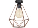 Priemyselná lampa PLAFON LOFT retro edison medená