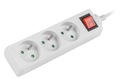 Predlžovací kábel POWER STRIP vypínač 3gn 3m W