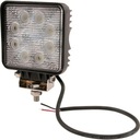 Štvorcová LED pracovná lampa 24W 1920lm svetlo