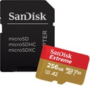 KARTA SANDISK MICROSDXC 256GB EXTREME V30 190/130 MB/s PRE KAMERY GOPRO