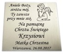 Plaketa 8x8 cm na nalepenie, darček GRAVÍROVANIE