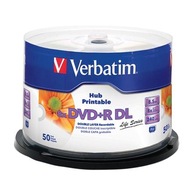 VERBATIM DVD+R DL pre tlač 8,5 GB 8x koláč 50 Wa-Wa