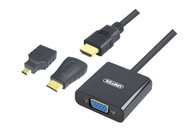 adaptér micro / mini / HDMI -> VGA+Audio Unitek