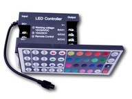 IR ovládač LED pásikov 44kľúčové RGB diaľkové ovládanie 360W 3x10A