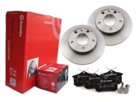 BREMBO ZADNÉ DISKY + DLOŽKY AUDI A4 B6 B7 + AVANT