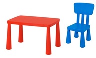 IKEA MAMMUT SET 1x stolička + stôl COLORS