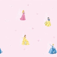 Ružová tapeta Disney Princess v rolke